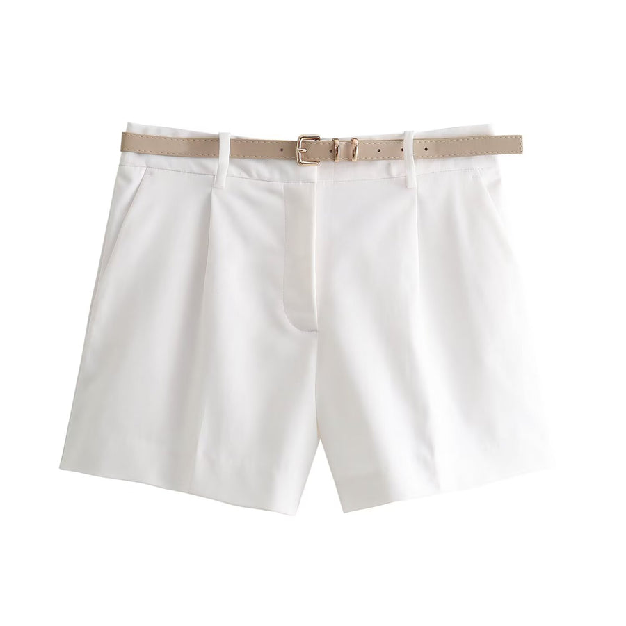 Calções de Alfaiataria com Prega Frontal — Smart Casual