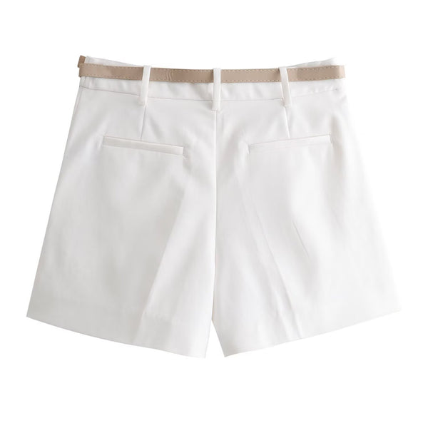 Calções de Alfaiataria com Prega Frontal — Smart Casual