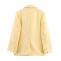 Blazer Oversized com Lapela e Dois Botões — Estilo Minimalista