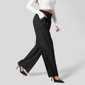 Calças Wide-Leg com Pregas e Cintura Alta — Tailoring Casual