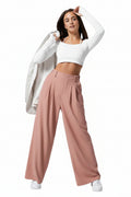 Calças Wide-Leg com Pregas e Cintura Alta — Tailoring Casual