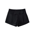 Calções de Cintura Alta com Laço — Slim Fit